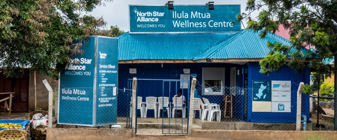 Ilula Mtua Wellness Centre, a blue North Star Alliance roadside clinic in Africa